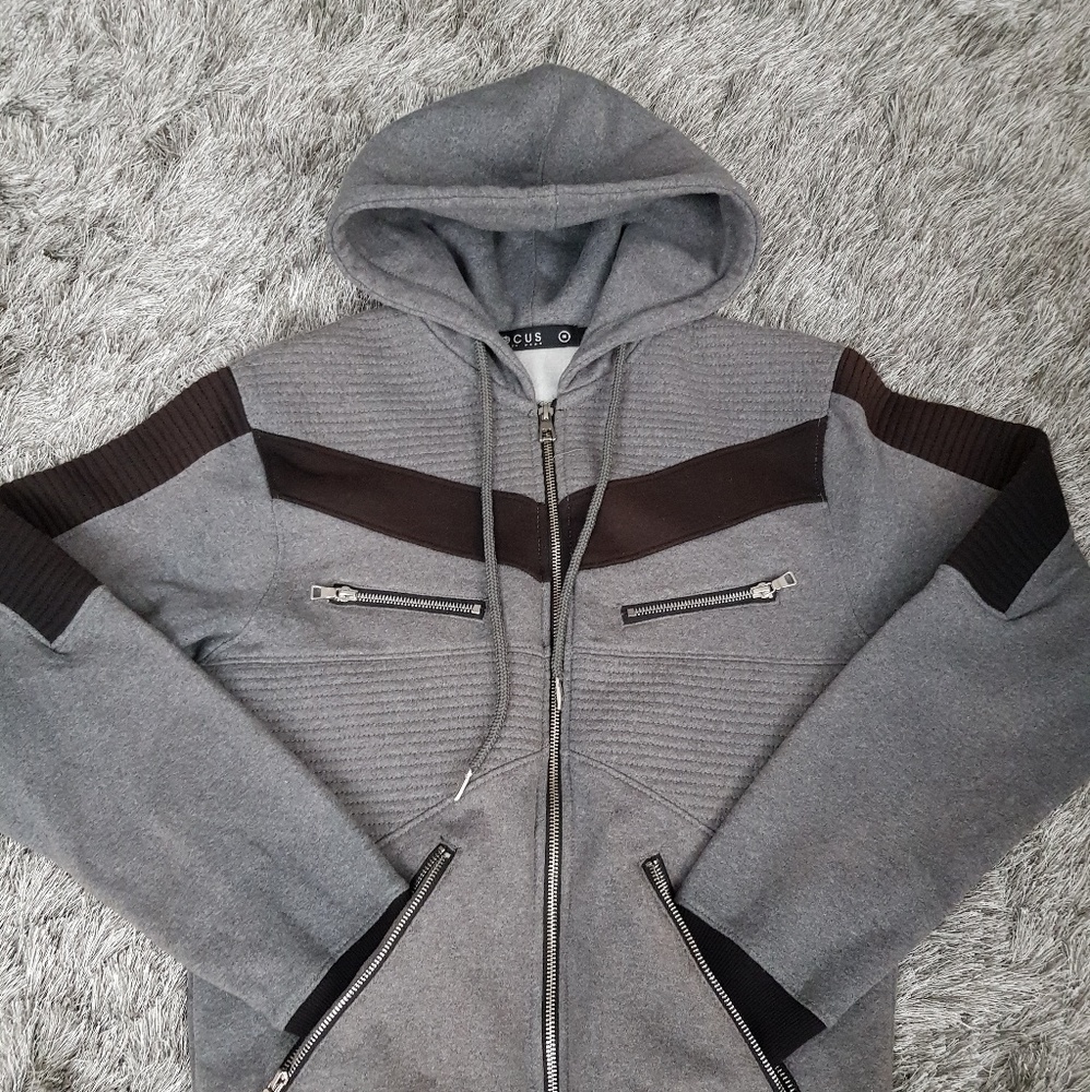 men biker charcol jacket brand new 2019